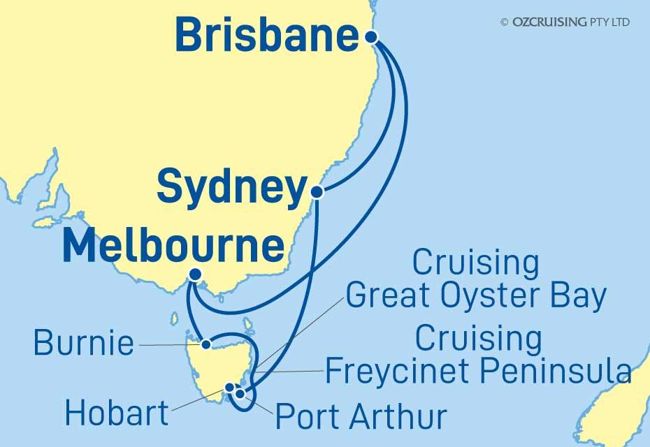 Coral Princess Tasmania - Cruises.com.au