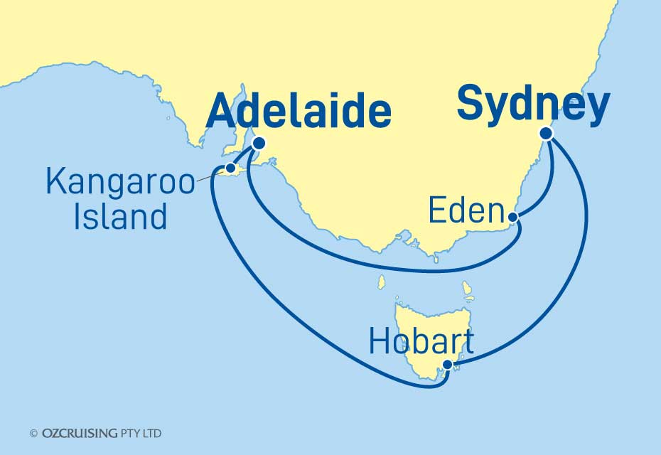 Ovation Of The Seas Eden, South Australia and Hobart - Ozcruising.com.au