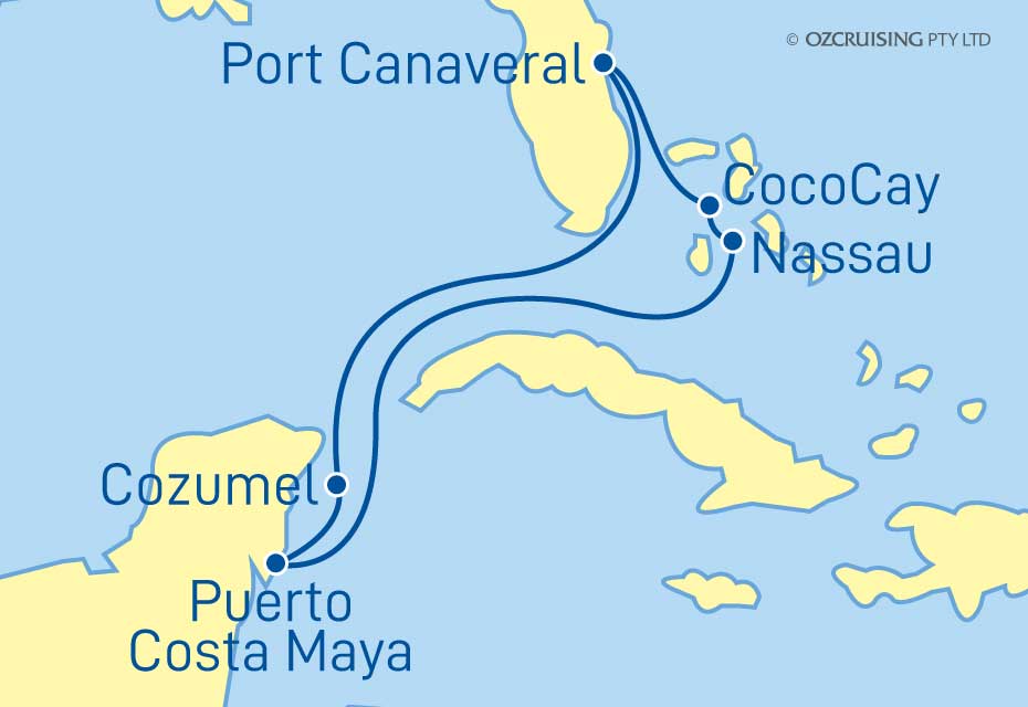 Allure Of The Seas Mexico and Bahamas - Ozcruising.com.au