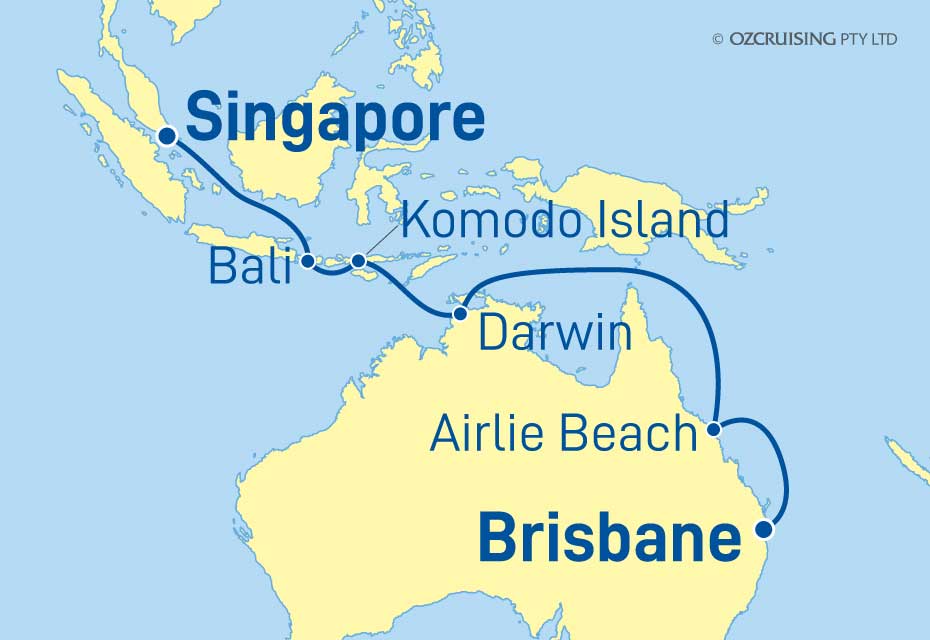 Pacific Encounter Brisbane to Singapore - Ozcruising.com.au