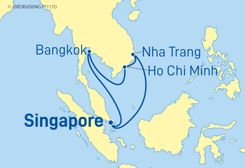 9 Night Vietnam & Thailand Cruise on the Spectrum Of The Seas RC23