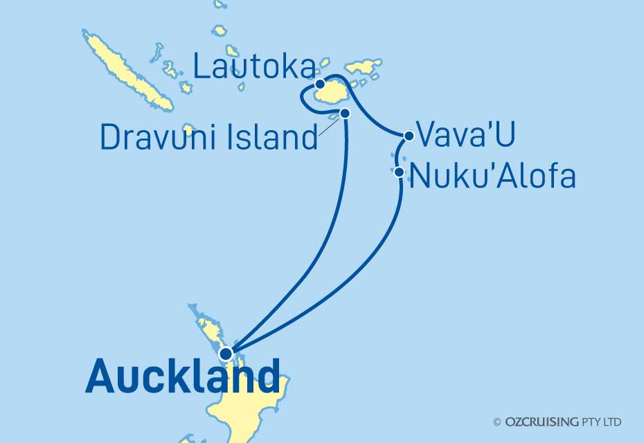 Pacific Explorer Tonga and Fiji - Cruises.com.au