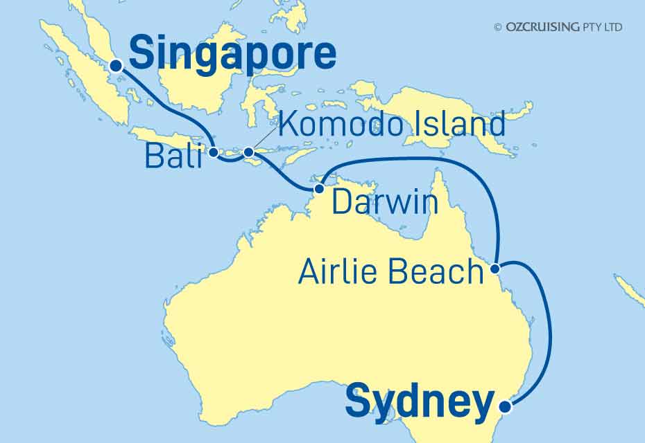 Pacific Adventure Sydney to Singapore - Ozcruising.com.au