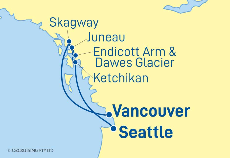 Celebrity Edge Seattle to Vancouver - Ozcruising.com.au