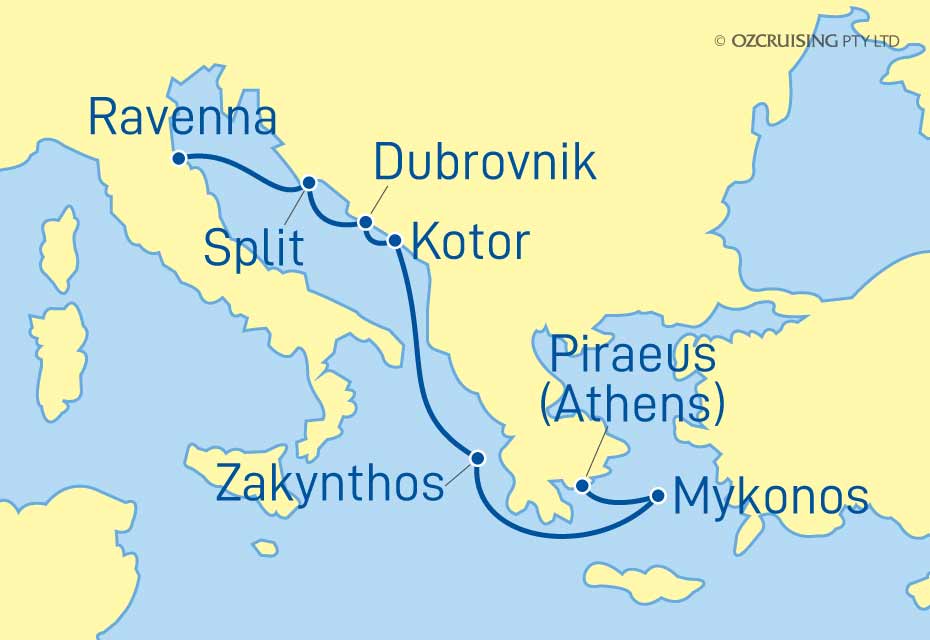7 Night Greece and Croatia Cruise on the Celebrity Infinity CC23