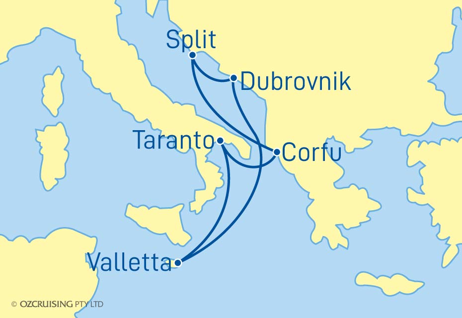 7 Night Greece, Italy & Croatia Cruise on the Azura PO23A315B