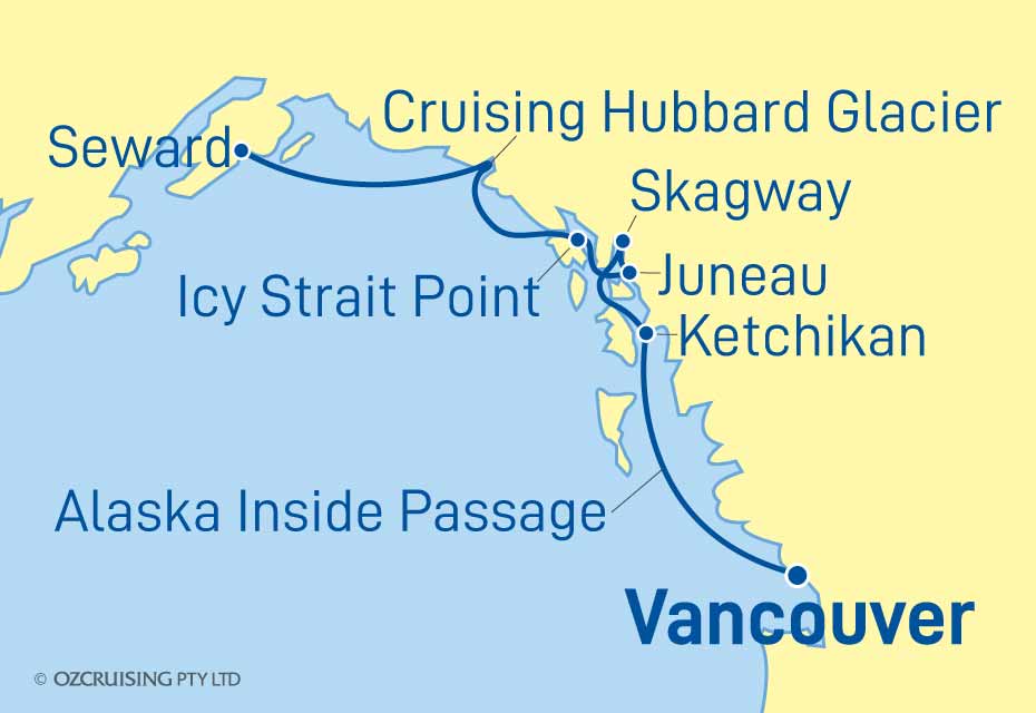 Norwegian Jewel Seward to Vancouver - Ozcruising.com.au