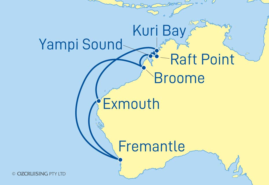 Pacific Explorer West Australia Coast - Ozcruising.com.au