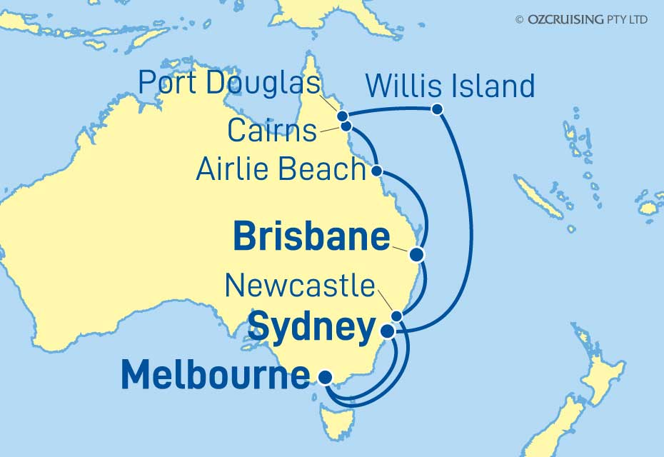 14 Night Queensland Cruise on the Grand Princess PC24A409 Cruises