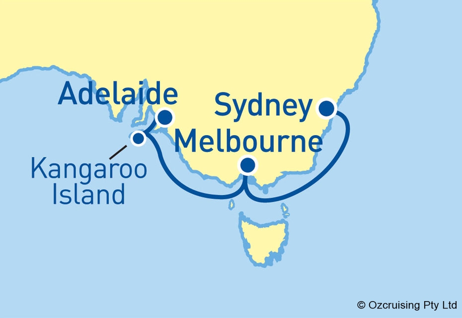 Grand Princess Sydney to Adelaide - Ozcruising.com.au