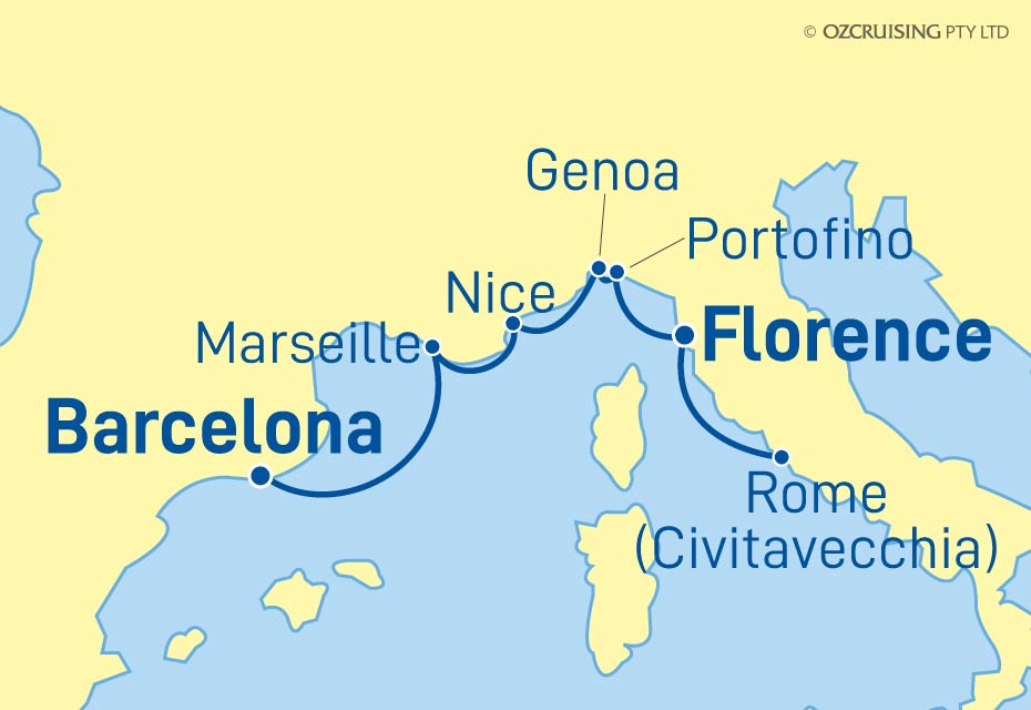 7 Night France & Italy Cruise on the Enchantment Of The Seas RC23