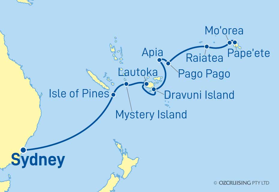 Norwegian Spirit Sydney to Papeete - Cruises.com.au