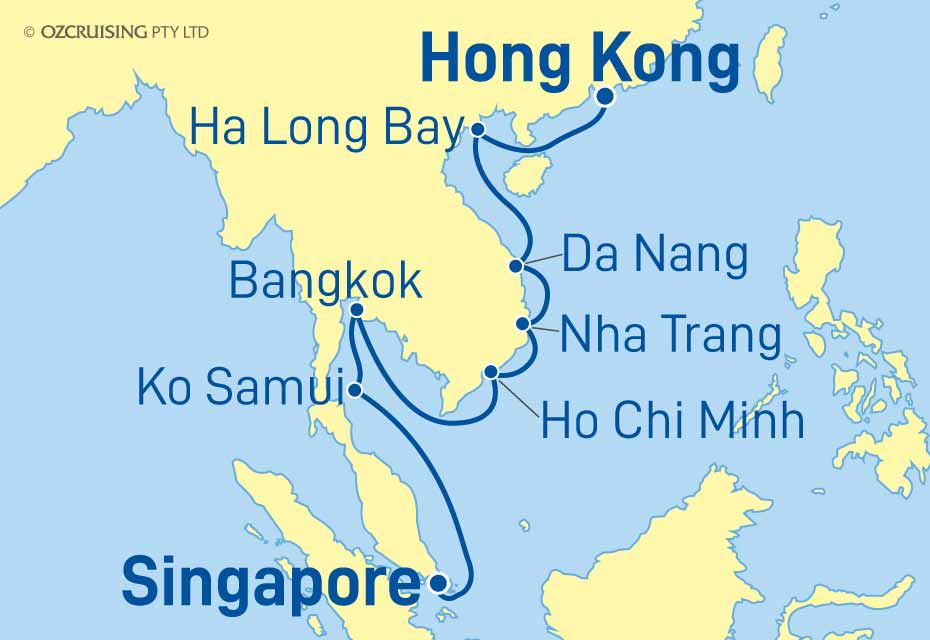 12 Night Singapore to Hong Kong Cruise on the Celebrity Solstice CC23
