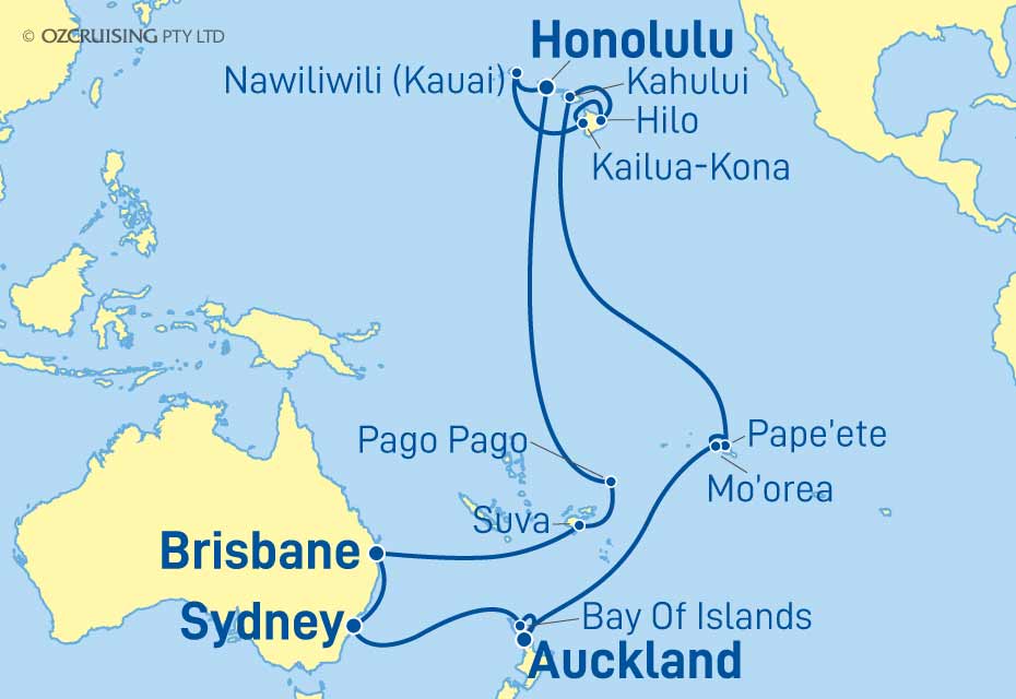 Coral Princess Hawaii and French Polynesia - Cruises.com.au