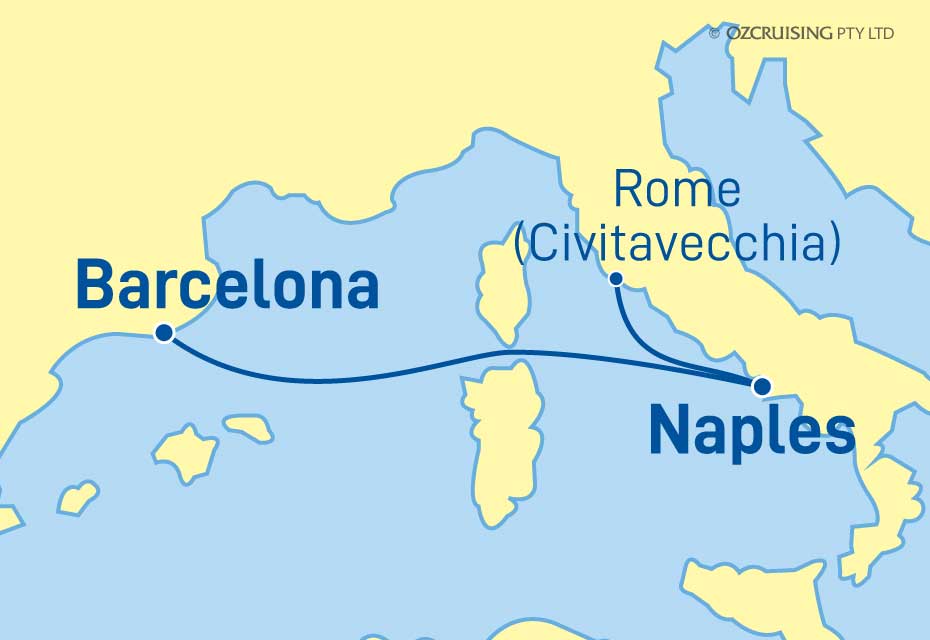 Symphony Of The Seas Rome to Barcelona - Cruises.com.au