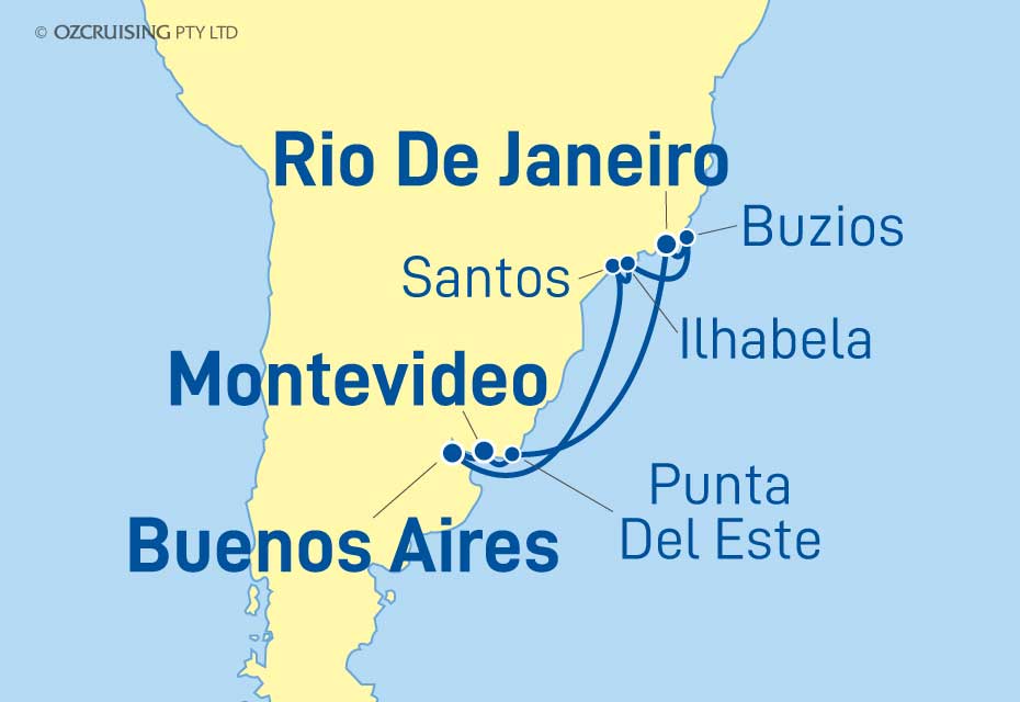 Celebrity Eclipse Brazil and Uruguay - Cruises.com.au