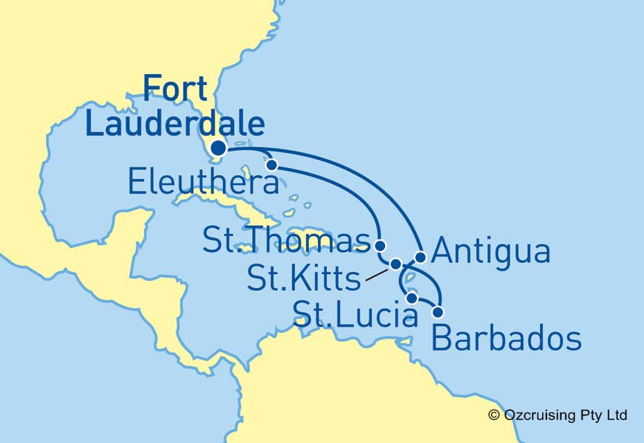 Royal Princess Caribbean Islands & Bahamas - Ozcruising.com.au