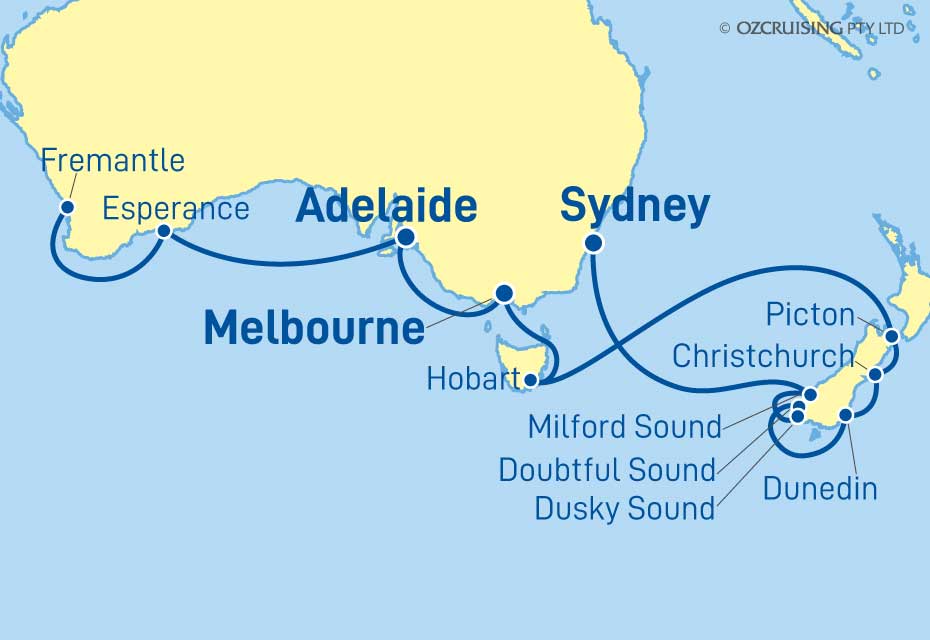 Enchantment Of The Seas Fremantle, New Zealand to Sydney - Ozcruising.com.au