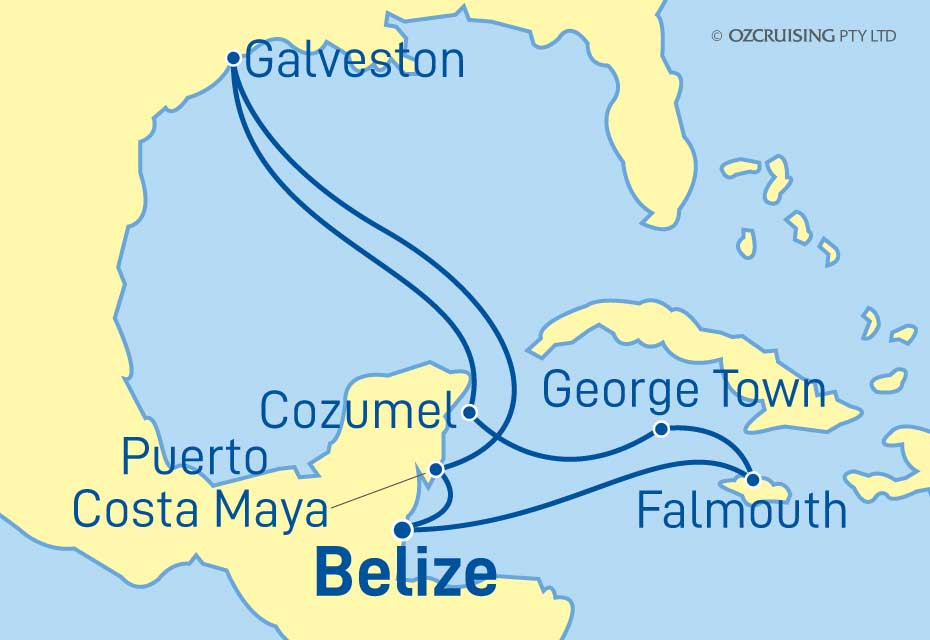 9 Night Mexico, Jamaica & Belize Cruise on the Radiance Of The Seas ...