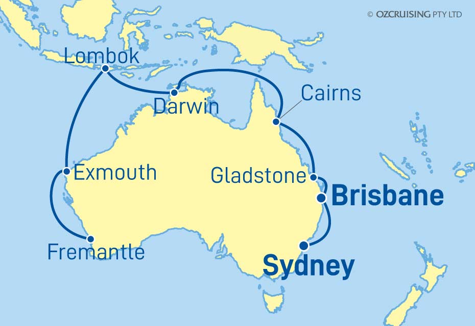 Enchantment Of The Seas Sydney to Fremantle - Ozcruising.com.au