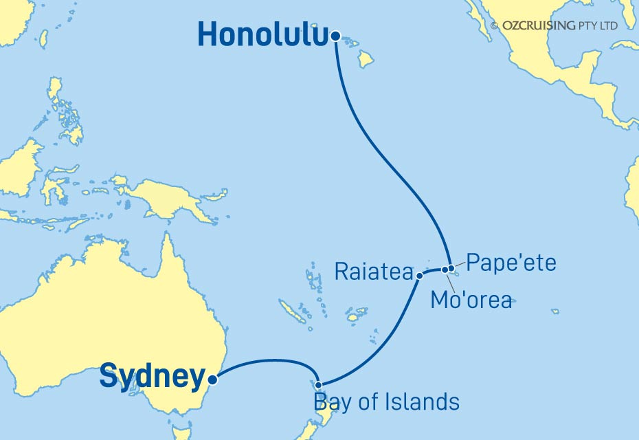 Enchantment Of The Seas Sydney to Honolulu - Ozcruising.com.au