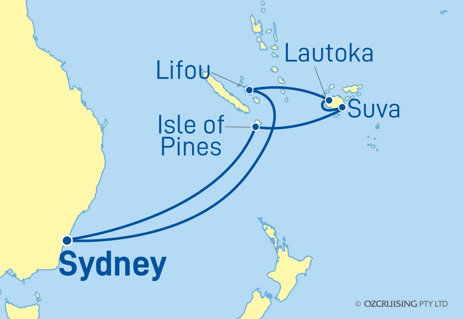 Enchantment Of The Seas South Pacific and Fiji - Ozcruising.com.au