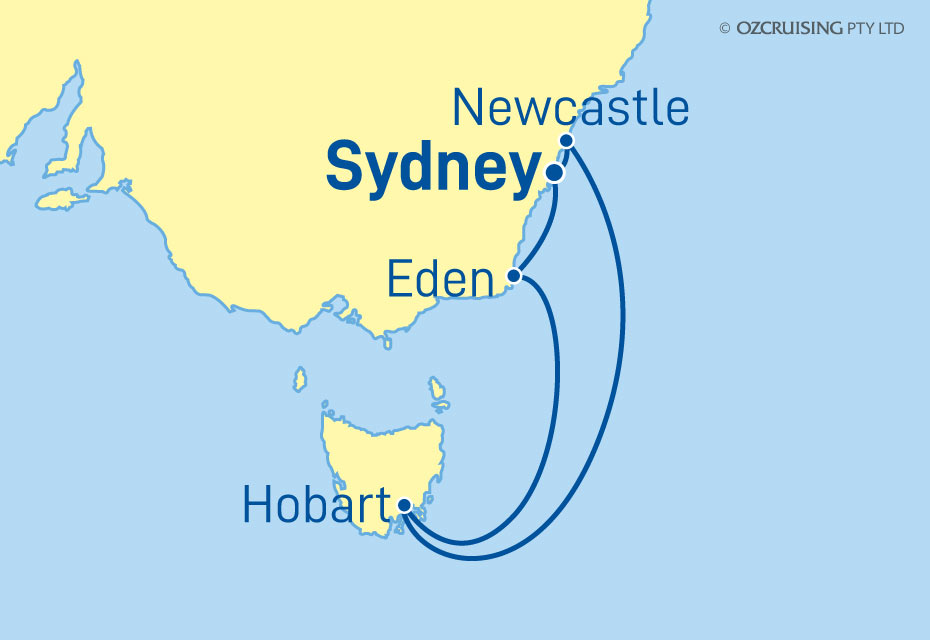 Brilliance Of The Seas Eden, Hobart and Newcastle - Ozcruising.com.au