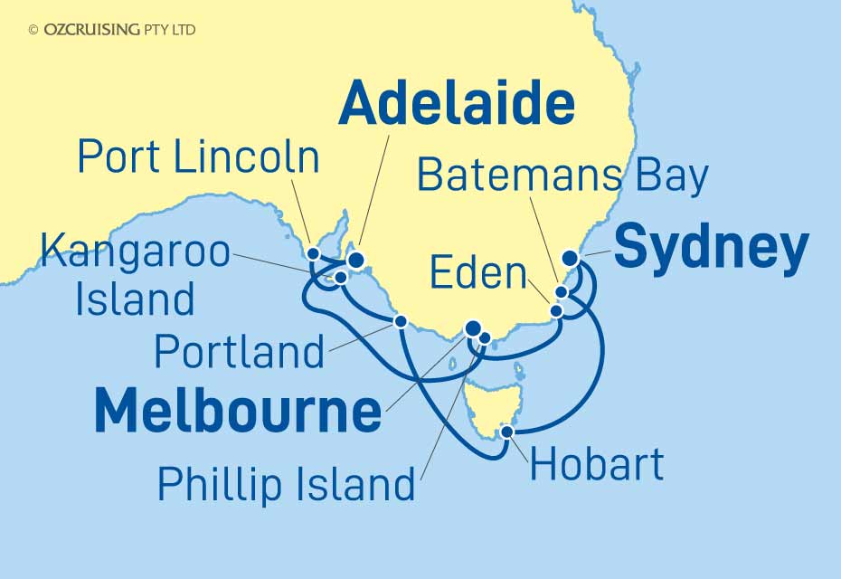 15 Night Southern Australia Cruise on the Seabourn Odyssey SB244413.