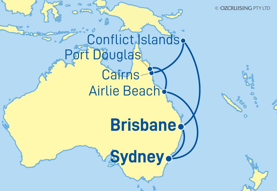 Coral Princess Queensland and PNG - Ozcruising.com.au