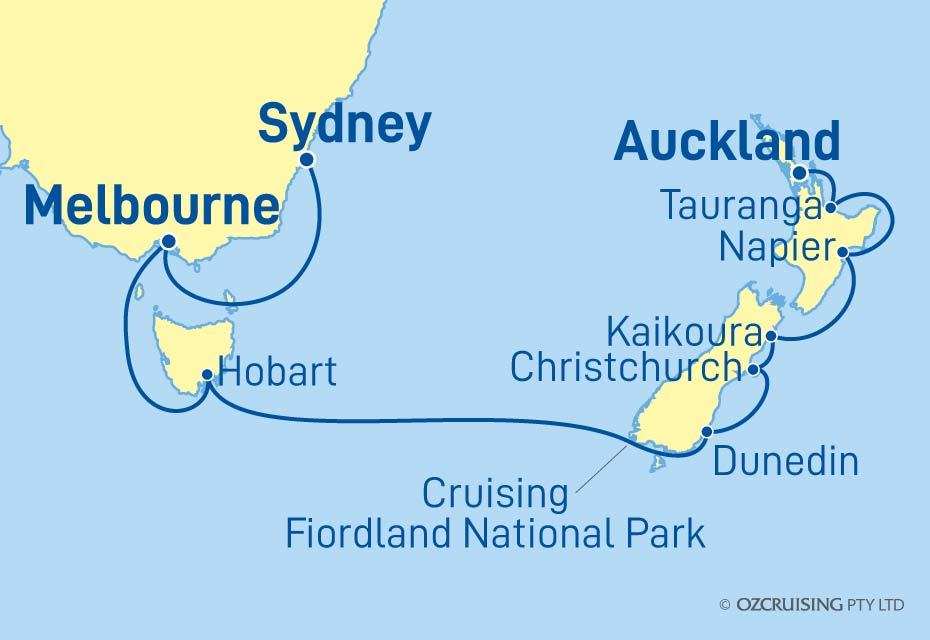 ms Westerdam Auckland to Sydney - Ozcruising.com.au