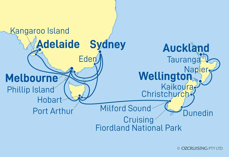 ms Westerdam Southern Australia and New Zealand - Ozcruising.com.au