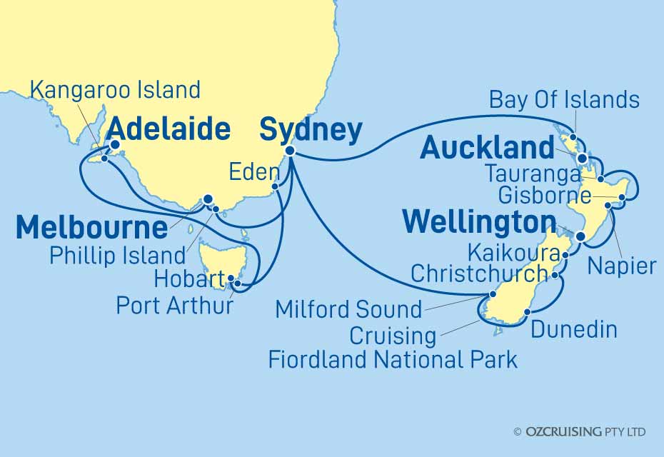 ms Westerdam New Zealand and Southern Australia - Ozcruising.com.au