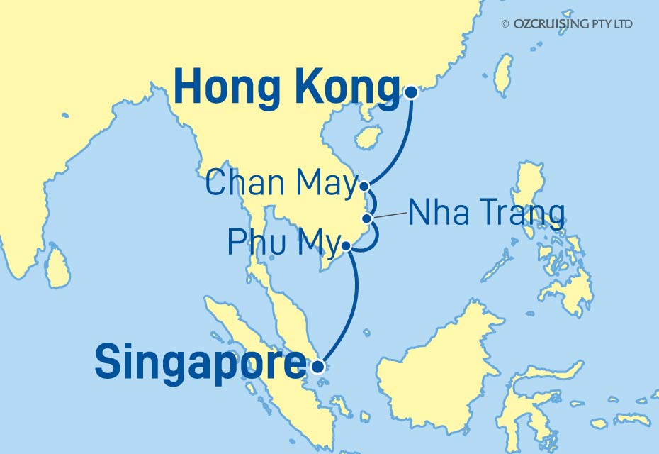 Queen Mary 2 Hong Kong to Singapore - Cruises.com.au