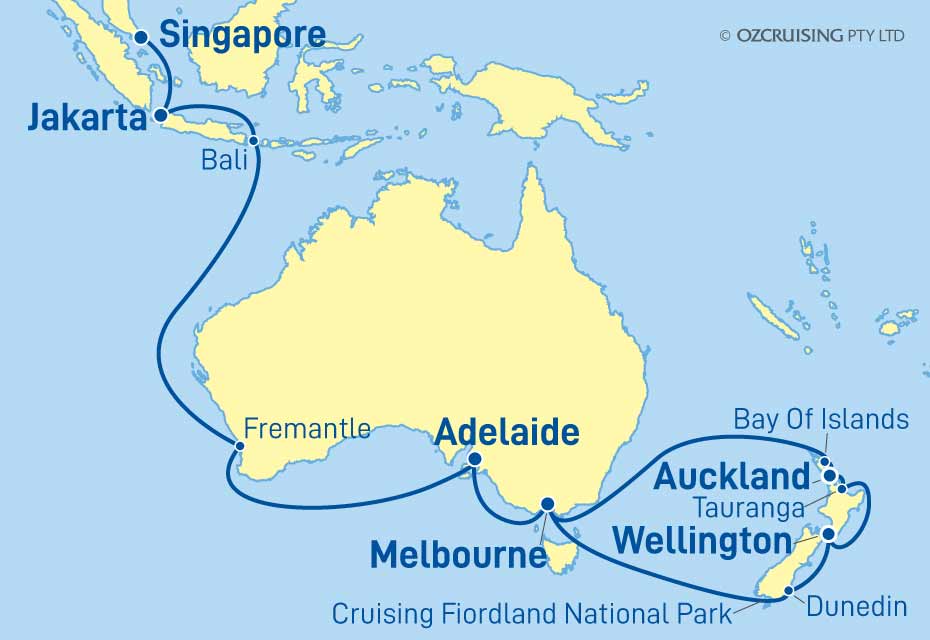 Queen Elizabeth Singapore to Melbourne - Cruises.com.au