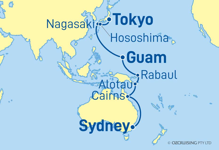 18 Night Sydney to Tokyo Cruise on the Queen Elizabeth CU24Q411