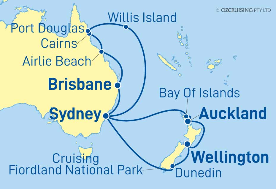 Queen Elizabeth Queensland and New Zealand - Cruises.com.au