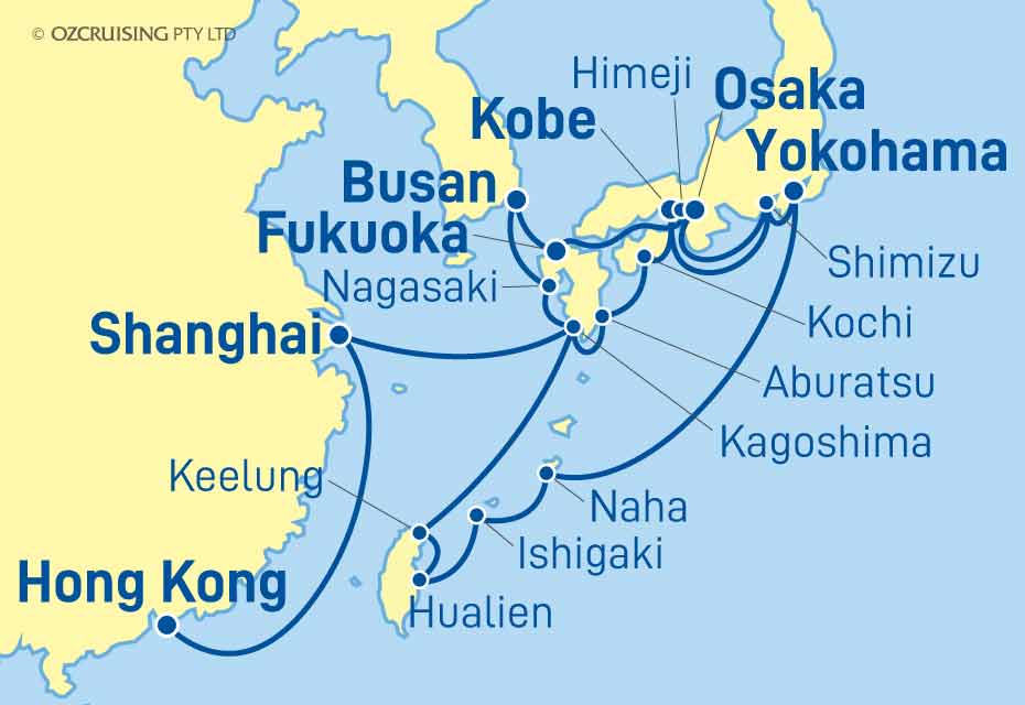 ms Westerdam Japan, Taiwan & South Korea - Cruises.com.au