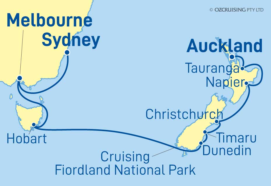 ms Noordam Auckland to Sydney - Cruises.com.au