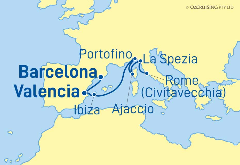 Celebrity Edge Spain, Italy & France - Cruises.com.au