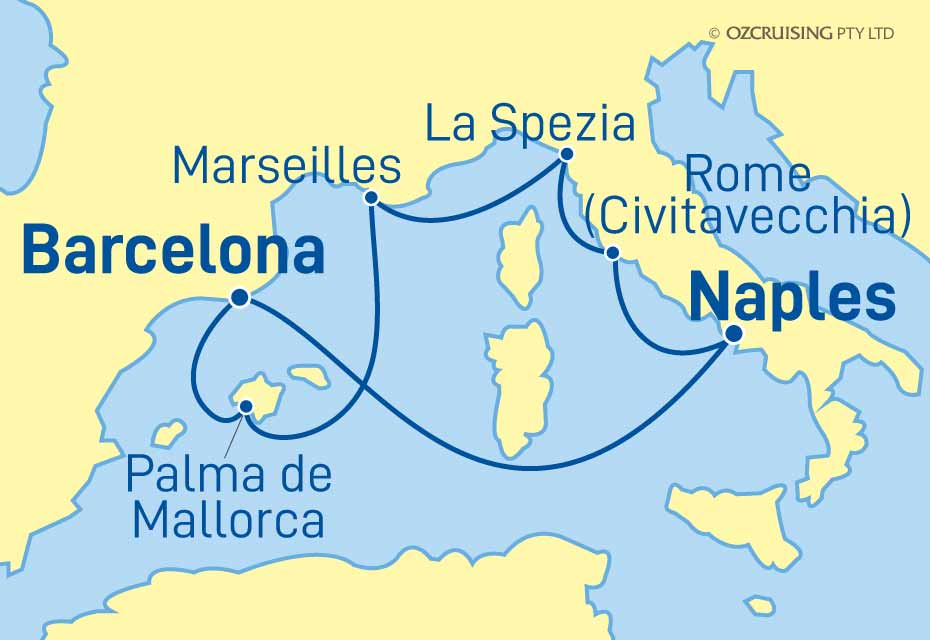 Wonder of the Seas France, Italy & Spain - Ozcruising.com.au