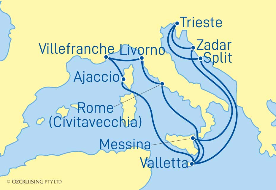 Azura Italy, Croatia & France - Ozcruising.com.au