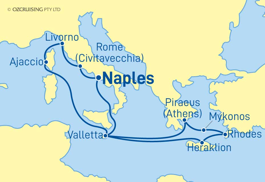 Azura Italy, Corsica & Greece - Ozcruising.com.au