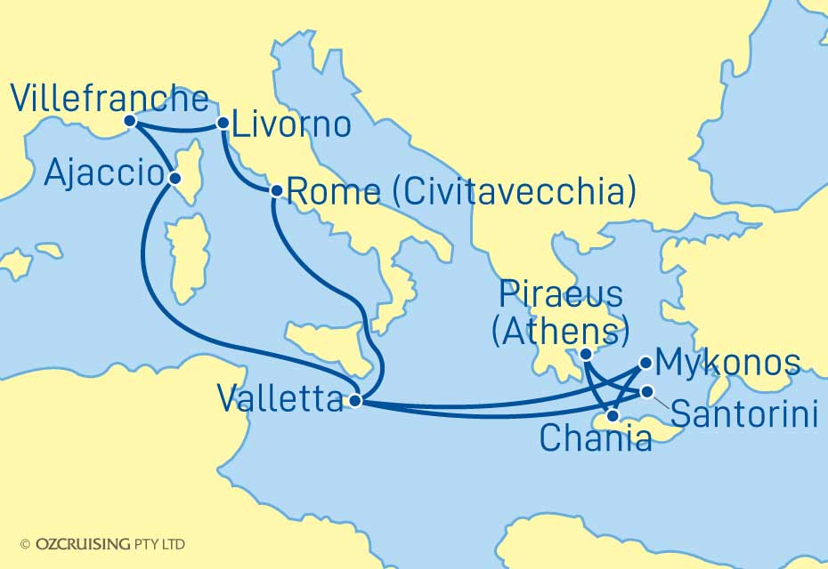 Azura Italy, France & Greece - Cruises.com.au