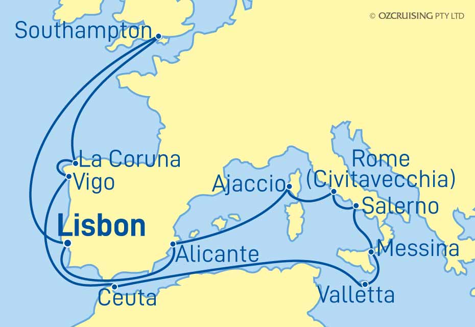Aurora Spain, Italy & Malta - Cruises.com.au