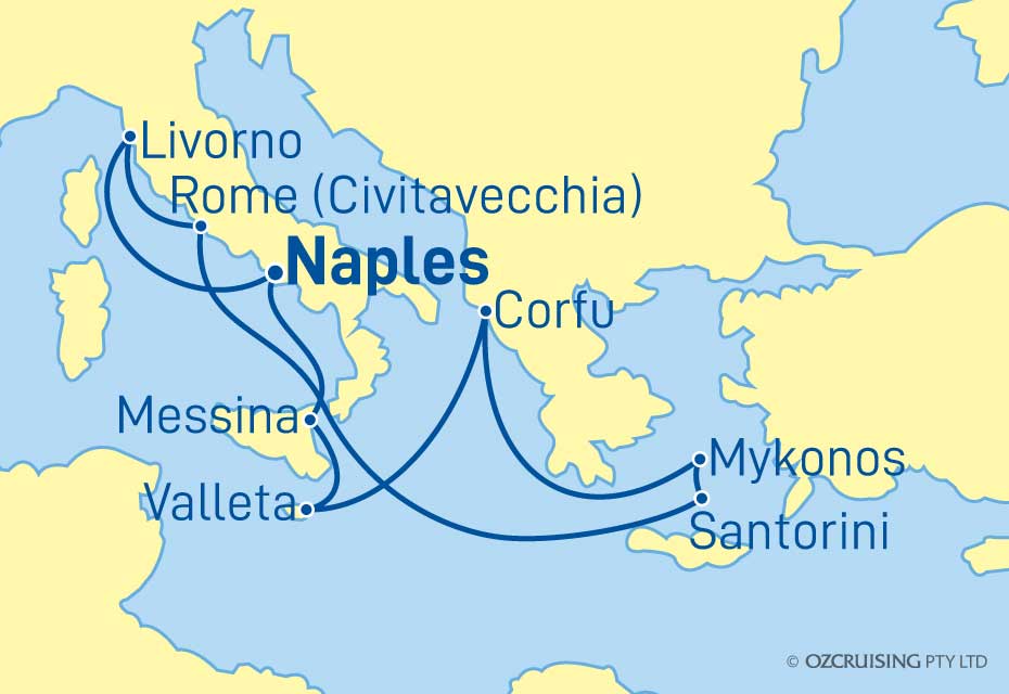 Norwegian Epic Greece & Italy - Ozcruising.com.au