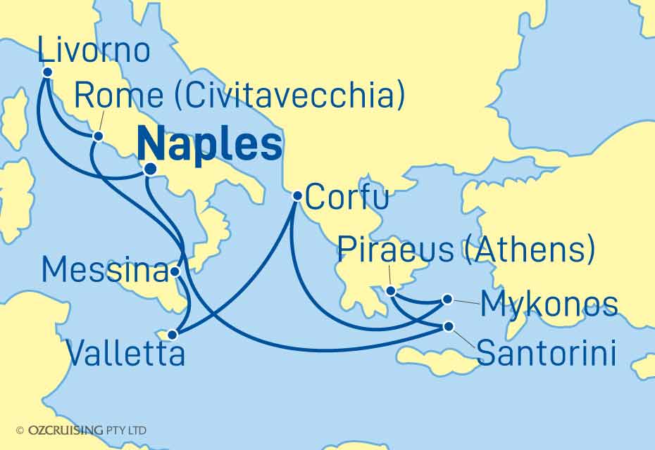 Norwegian Escape Greece, Malta and Italy - Cruises.com.au