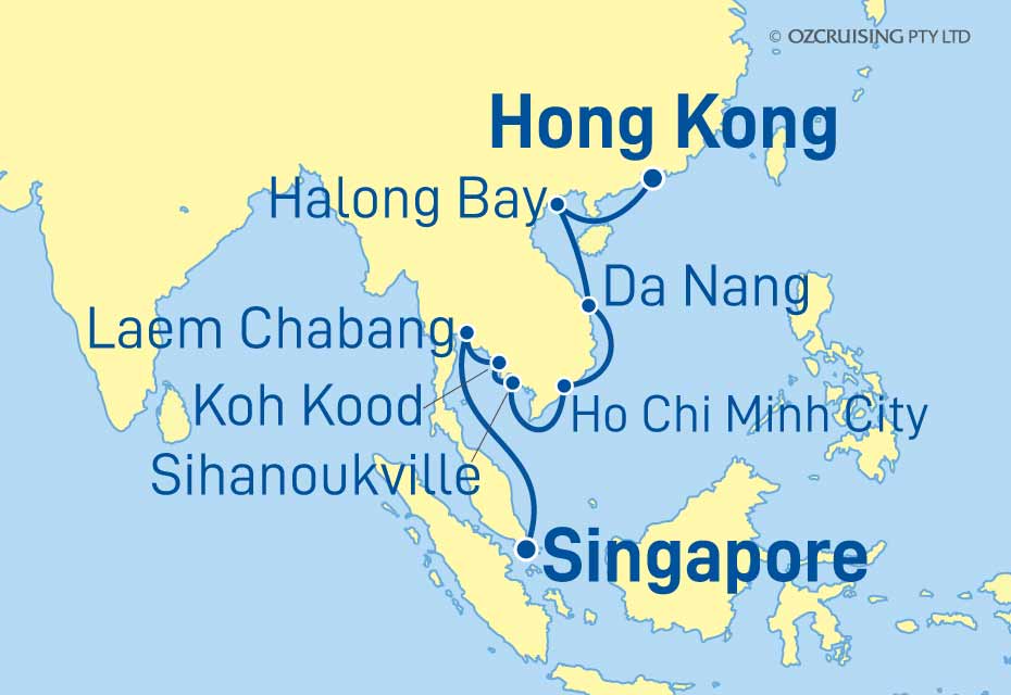 Seabourn Encore Singapore to Hong Kong - Cruises.com.au