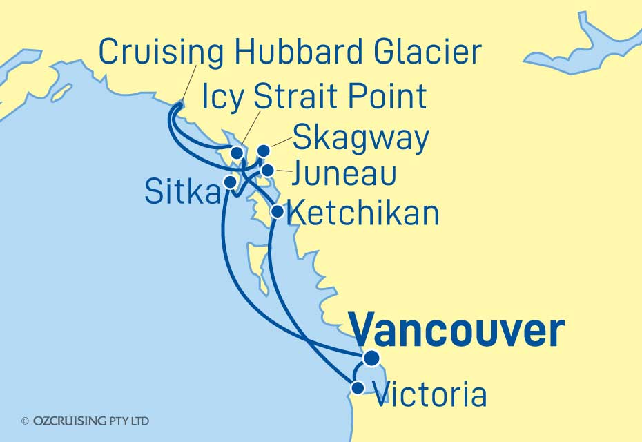 11 Night Alaska Cruise on the Crown Princess PC233321N