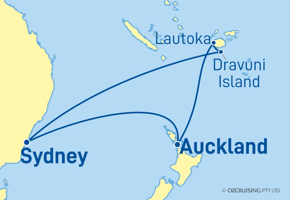 Pacific Explorer Auckland & Fiji - Ozcruising.com.au