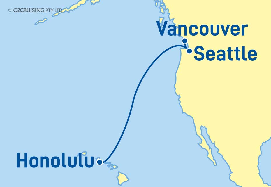 Royal Princess Vancouver to Honolulu - Cruises.com.au